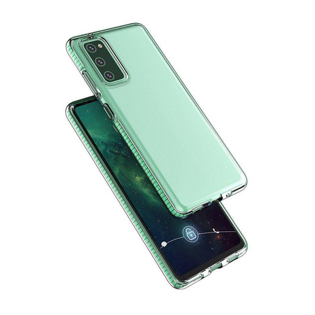 Spring Case pokrowiec żelowe etui z kolorową ramką do Samsung Galaxy A72 4G żółty