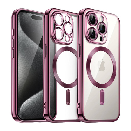 Schutzhülle APPLE IPHONE 15 Nexeri MagSafe Case rosa