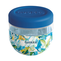 Quokka Bubble Food Jar - Pojemnik na żywność / lunchbox 770 ml (Blue Peonies)