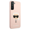 Karl Lagerfeld KLHCS22MSLKHPI S22+ S906 rożowy/pink hardcase Silicone Karl`s Head