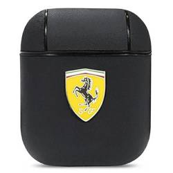 Ferrari FESA2LEBK AirPods cover czarny/black On Track Leather