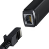 Baseus Lite Series external USB-A network adapter - RJ-45 1Gbps (1000Mbps) black (WKQX000101)