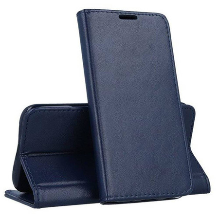 Schutzhülle SAMSUNG GALAXY A14 5G Geldbörse mit Klappe Kunstlederholster Magnet Book navy blau