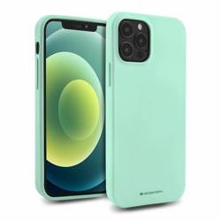 Etui IPHONE 14 PRO Matowy Silikon Mercury Soft Jelly miętowe