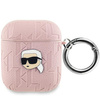 Karl Lagerfeld KLA2PGKIPP AirPods 1/2 cover różowy/pink Monogram Karl Head