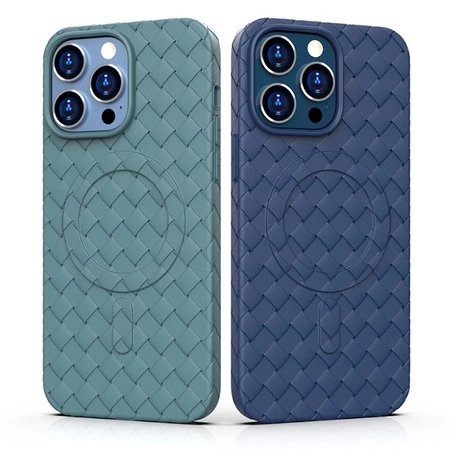 MagSafe Woven Case for iPhone 15 - navy blue