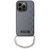 Karl Lagerfeld KLHCP14SSACKLHPG iPhone 14 6.1" srebrny/silver hardcase Saffiano Monogram Chain