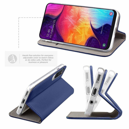 Etui portfel z klapką Flip Magnet XIAOMI REDMI NOTE 8 PRO granatowe