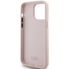 Karl Lagerfeld Silicone Choupette Metal Pin case for iPhone 15 Pro - pink