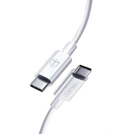 KABEL T-PHOX GLARY TYPE-C - TYPE-C WHITE 1M ; 3A ; 60W