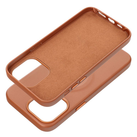 Futerał Roar Leather Mag Case kompatybilny z MagSafe - do iPhone 14 Pro Max Brązowy