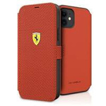 Ferrari FESPEFLBKP12SRE iPhone 12 mini 5,4" czerwony/red book On Track Perforated