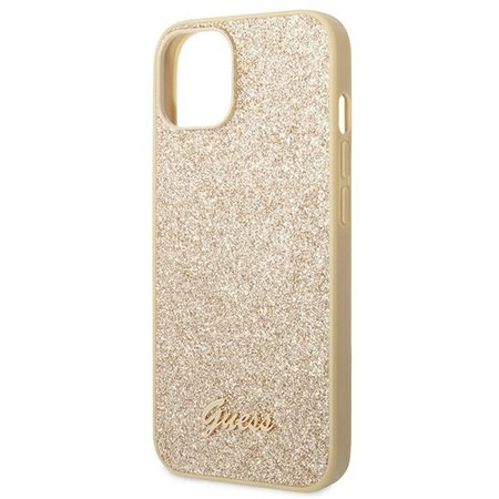 Guess GUHCP14MHGGSHD iPhone 14 Plus 6.7 &quot;gold / gold hard case Glitter Script