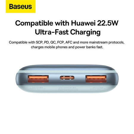 Baseus Bipow Pro powerbank 10000mAh 20W + USB 3A 0.3m cable blue (PPBD040103)