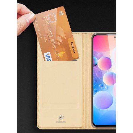 Dux Ducis Skin Pro kabura etui pokrowiec z klapką Xiaomi Redmi K40 Pro+ / K40 Pro / K40 / Poco F3 różowy