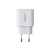 Joyroom JR-TCF05 20W USB-C / USB-A Fast Dual Port Wall Charger - White + USB-C - Lightning 1m