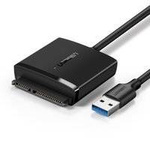 Ugreen adapter przejściówka dysku HDD SSD 2,5'' / 3,5'' SATA III 3.0 - USB 3.2 Gen 1 (SuperSpeed USB 5 Gbps) czarny (60561 CM257)