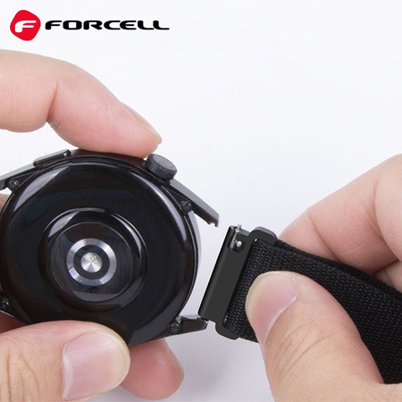 FORCELL F-DESIGN FS05 pasek / opaska do Samsung Watch 20mm czarna