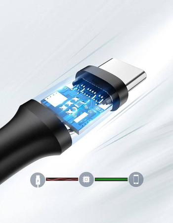 Ugreen kabel przewód USB - USB Typ C 3A 3m czarny (60826)