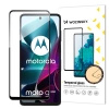 Wozinsky Full Glue Tempered Glass szkło hartowane Motorola Moto G200 5G 9H na cały ekran z czarną ramką