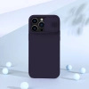 Nillkin CamShield Silky Silicone Case etui iPhone 14 Pro pokrowiec z osłoną na aparat niebieski