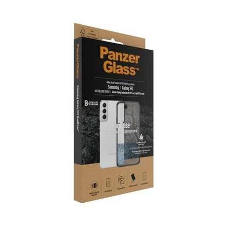 Case SAMSUNG GALAXY S22 PanzerGlass HardCase Antibacterial Military Grade Clear transparent