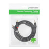 Ugreen kabel przewód audio 3,5 mm mini jack (żeński) - 2RCA (męski) 25 cm szary (AV102 10561)