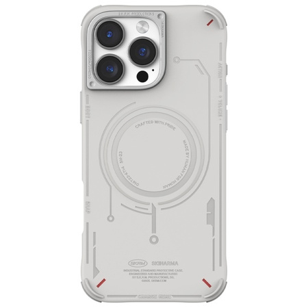 Skinarma etui Mecha iPhone 16 Pro 6.3"    Magnetic Charging jasno szary/ light grey