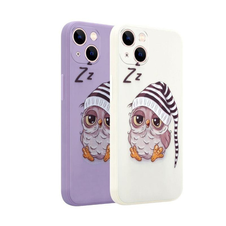 MX OWL SLEEPY IPHONE 12 PRO MAX BEIGE / BEŻOWY