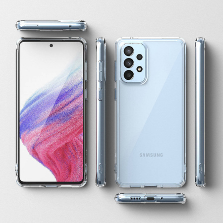 Ringke Fusion TPU Hülle mit Rahmen für Samsung Galaxy A73 transparent