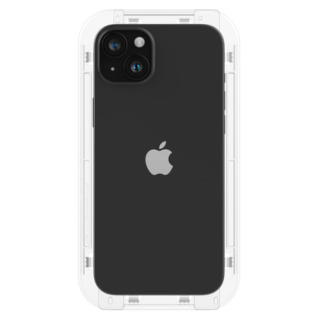 SZKŁO HARTOWANE SPIGEN GLAS.TR ”EZ FIT” FC 2-PACK IPHONE 15 BLACK