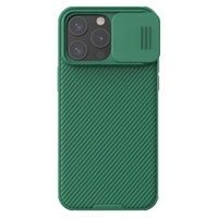 Pancerne etui Nillkin CamShield Pro Magnetic Case do iPhone 15 Pro z osłoną na aparat - zielone