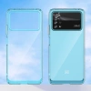 Outer Space Case for Xiaomi Poco X4 Pro 5G cover with a flexible frame blue