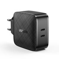 Ugreen charger 2x USB Type C 66W Power Delivery 3.0 Quick Charge 4.0+ black (CD216)