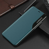 Eco Leather View Case elegant bookcase type case with kickstand for iPhone 13 Pro Max green