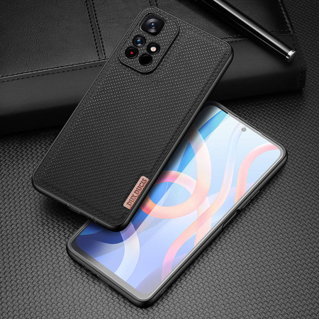 Dux Ducis Fino case cover covered with nylon material for Poco M4 Pro 5G black