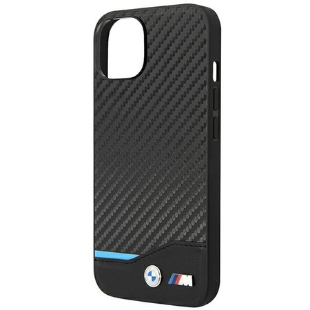 Case BMW BMHCP14S22NBCK iPhone 14 6.1 &quot;black / black Leather Carbon