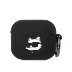 Karl Lagerfeld Silicone NFT Choupette Head 3D - Etui AirPods 3 (czarny)