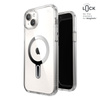 Speck Presidio Perfect-Clear ClickLock & Magsafe - Etui iPhone 15 Plus / iPhone 14 Plus (Clear / Chrome Finish / Serene Silver)