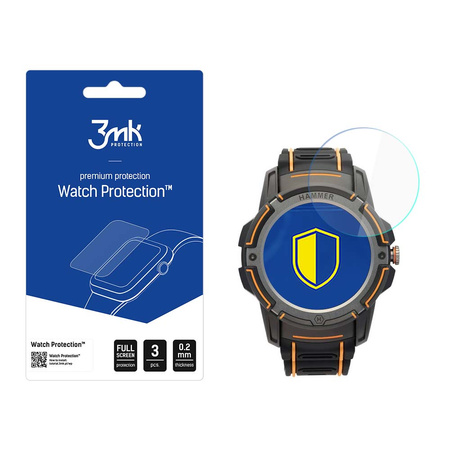 Hammer Watch Plus - 3mk Watch Protection™ v. FlexibleGlass Lite