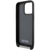 Etui BMW M Edition Carbon Tricolor Lines & Strap na iPhone 15 Pro Max - czarne