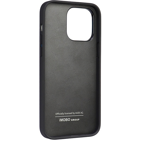 Audi Kunstleder iPhone 14 Pro Max 6,7&quot; schwarz/schwarz Hardcase AU-TPUPPCIP14PM-TT/D1-BK