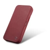 iCarer CE Premium Leather Folio Case iPhone 14 Pro Max Magnetic Flip Cover MagSafe Red (WMI14220716-RD)