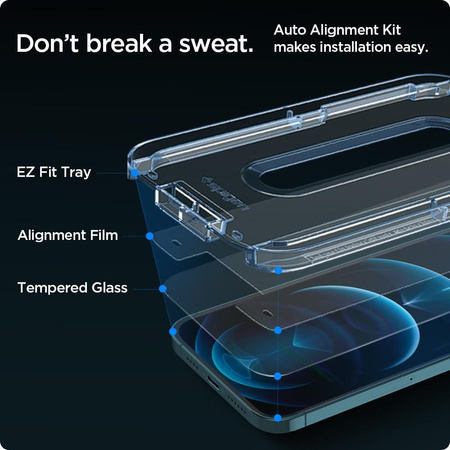 Szkło Hartowane Spigen Glass.Tr ”Ez Fit” 2-Pack Iphone 12 Pro Max