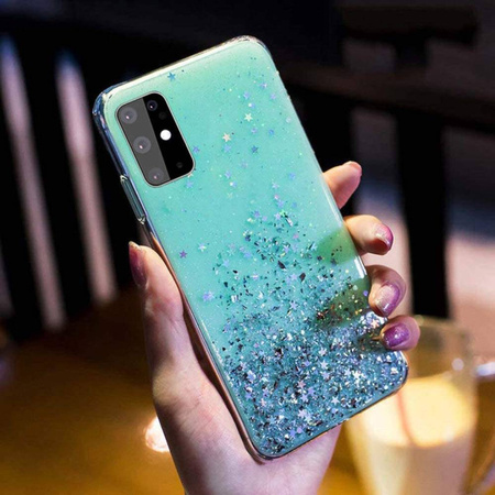 Case IPHONE 13 MINI Sequins Glue Glitter Case mint