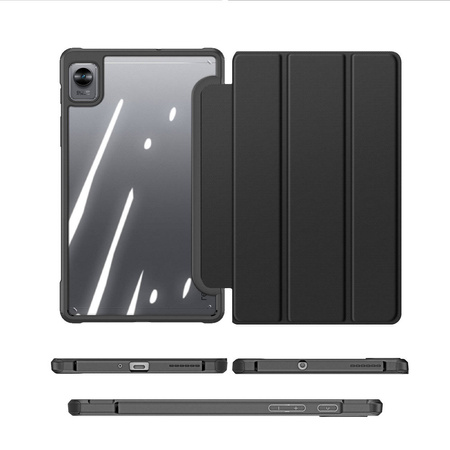 Dux Ducis Toby Armored Flip Smart Case für Realme Pad Mini mit Stifthalter Schwarz