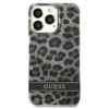 Etui IPHONE 13 PRO Guess Hardcase Leopard (GUHCP13LHSLEOK) szare