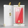 Dux Ducis Yolo elegant case made of soft TPU and PU leather for iPhone 13 Pro Max red