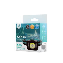 Latarka czołowa LED Senso XP-E 3W + COB 3W z sensorem 270lm 1200mAh Li-Pol Forever Light