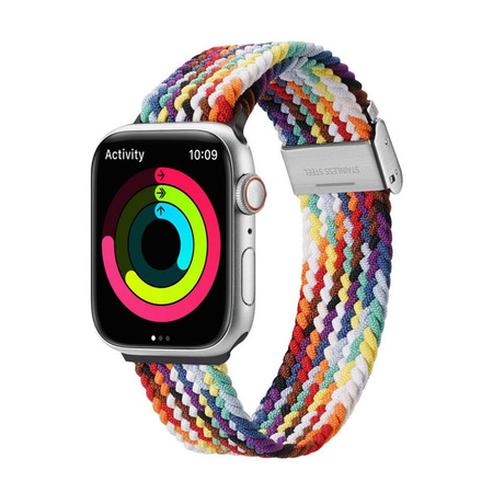 Dux Ducis Strap (Mixture II Version) Strap for Apple Watch Ultra, SE, 8, 7, 6, 5, 4, 3, 2, 1 (49, 45, 44, 42 mm) Braided Band Rainbow Bracelet